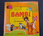 Walt Disney vinyl: Het verhaal van Bambi 33 1/3 mini, Cd's en Dvd's, Vinyl | Kinderen en Jeugd, Gebruikt, Ophalen of Verzenden
