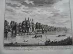 40 Breukelen Huis Hofwerk Kopergravure 1719, Antiek en Kunst, Kunst | Etsen en Gravures, Ophalen of Verzenden