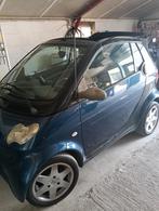Smart 0.7 Cabriolet  2005 Zwart rijd  100% goed., Auto's, 21 km/l, Achterwielaandrijving, 715 kg, Cabriolet