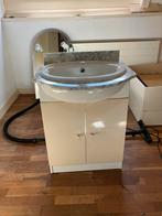 Vintage wasmeubel met marmeren blad, Ophalen, Gebruikt, 50 tot 100 cm, Minder dan 100 cm