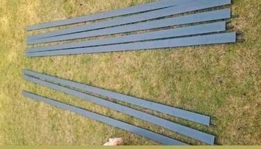8 Aluminium dakprofielen strips voor platen overkapping, Tuin en Terras, Overkappingen, Nieuw, Veranda, Ophalen