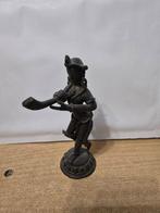 Krishna beeldje koper/brons ?, Antiek en Kunst, Ophalen of Verzenden, Koper