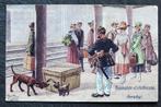 Hamstergedrag op het perron, W.O. I, A. Thiele, lichte vouw!, Verzenden, Voor 1920, Ongelopen, Politiek en Historie