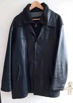 Zwarte lederen winterjas 54, Maat 52/54 (L), Zwart, Zo goed als nieuw, Arma