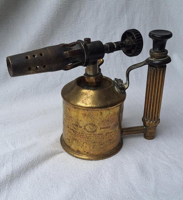 Koperen Benzine (Verf) Brander, Antiek en Kunst, Antiek | Gereedschap en Instrumenten, Ophalen of Verzenden