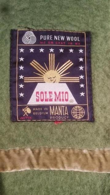 Sole mio Wollendeken Fris Groen 235 x 235 cm Solemio beschikbaar voor biedingen