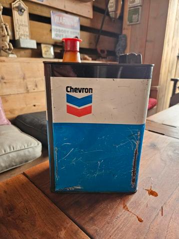 5 liter Chevron olieblik. beschikbaar voor biedingen