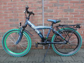 ALS NIEUW Loekie Snake 22 inch, 3 versnellingen. blauw-groen beschikbaar voor biedingen