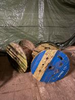 2 Houten Haspels - Decoratief & Functioneel, Ophalen, Gebruikt, Overige typen, 50 mm of meer