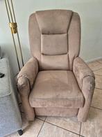 Sta-op Relaxstoel - Lichtbruin Leer, Ophalen