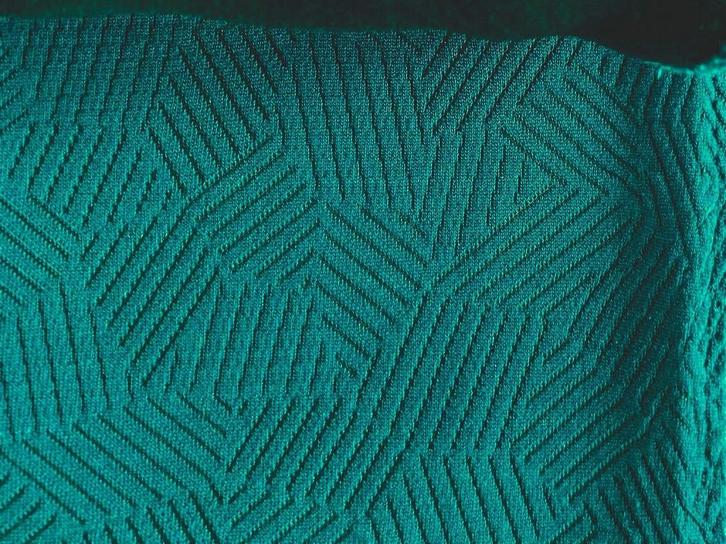 Kvadrat Febrik Razzle Dazzle; groen; div. meters meubelstof, Hobby en Vrije tijd, Stoffen en Lappen, Nieuw, Wol, 120 cm of meer