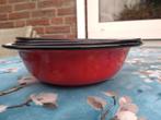 rode emaille schalenset, Ophalen of Verzenden