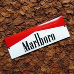 Emaille Schild MARLBORO Red Reclamebord Tabak Vintage Plaat, Verzenden, Gebruikt, Reclamebord