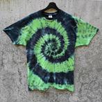 Groen - zwart zomer spiral tie dye t-shirt unisex maat XXL, Spiral Creaties, Nieuw, Overige maten, Ophalen of Verzenden