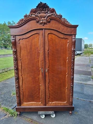 Antieke Biedermeier Kast - 1880 - Goede Staat beschikbaar voor biedingen