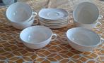 6 soepkommen met schotels, Huis en Inrichting, Keuken | Servies, Ophalen, Overige materialen, Gebruikt, Kom(men)