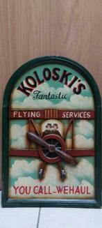 Houten pubbord Koloski's Flying Services, Antiek en Kunst, Ophalen of Verzenden