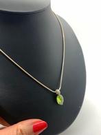 V128 Prachtige zilveren Fossil ketting met hanger, Sieraden, Tassen en Uiterlijk, Kettingen, Met hanger, Ophalen of Verzenden