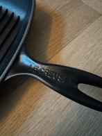 Le Creuset Gril pan, Huis en Inrichting, Keuken | Potten en Pannen, Ophalen of Verzenden, Zo goed als nieuw, Gietijzer, Koekenpan of Braadpan