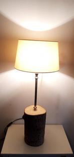 Exclusieve houten lamp (handgemaakt), Ophalen, 50 tot 75 cm, Metaal, Landelijk