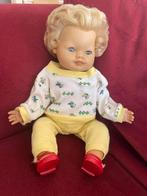 Vintage Babypop met Blonde Krullen, Ophalen of Verzenden, Gebruikt, Babypop