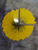 Epoxy driehoek onderzetters sunflower zonnebloem UITVERKOOP, Nieuw, Ophalen of Verzenden