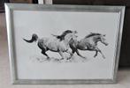 paardentekening, kunstenaar Leon Evans, Minder dan 50 cm, Schilderij, Zo goed als nieuw, Ophalen