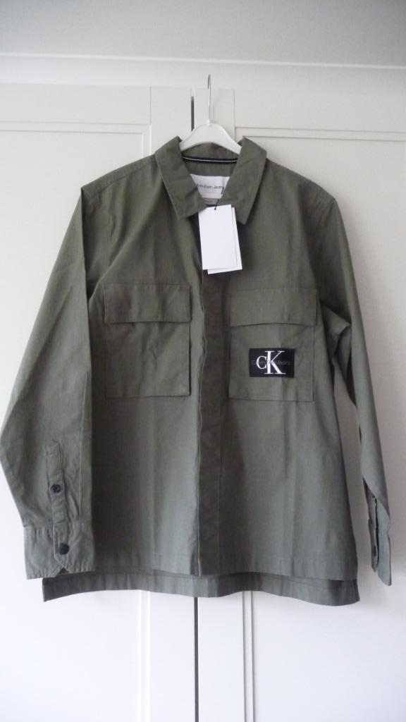 Calvin Klein Jeans - M Groen, Kleding | Heren, Overhemden, Nieuw, Halswijdte 39/40 (M), Groen, Ophalen of Verzenden
