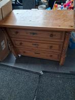 Antique grenen ladenkast /commode, Huis en Inrichting, Ophalen, Gebruikt, 100 tot 150 cm, 3 of 4 laden