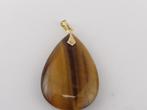 Gouden hanger met tijgeroog                              G54