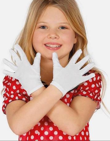 Kinderhandschoenen wit 5 stuks beschikbaar voor biedingen