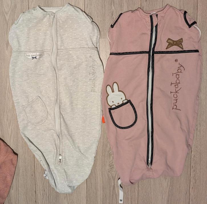 2x Puckababy Mini Inbakerslaapzakjes 3-6 mnd, Kinderen en Baby's, Dekens, Slaapzakjes en Inbakerproducten, Zo goed als nieuw, Bakerzak of Bakerdoek