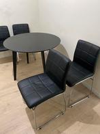 Mooie eettafel en stoelen, Huis en Inrichting, Tafels | Eettafels, Ophalen, 50 tot 100 cm, Zo goed als nieuw, Vier personen