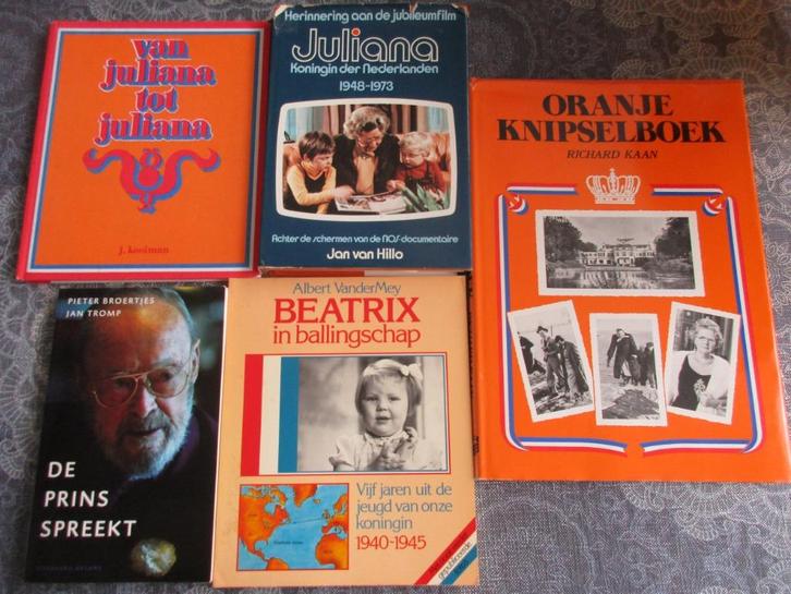 5 verschillende boeken over ons Koninklijk Huis samen 12,50, Verzamelen, Koninklijk Huis en Royalty, Gebruikt, Tijdschrift of Boek