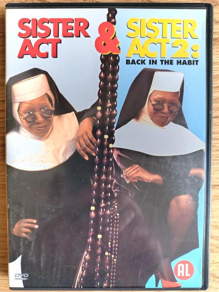 Sister Act 1 & 2 DVD - Actiekomedie, Cd's en Dvd's, Dvd's | Komedie, Zo goed als nieuw, Actiekomedie, Boxset, Alle leeftijden