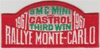 Rallye Monte-Carlo stoffen opstrijk patch embleem, Verzamelen, Automerken, Motoren en Formule 1, Verzenden, Nieuw, Auto's