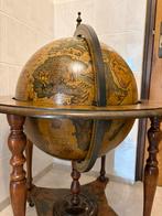 ANTIEKE bar globe drankglobe barglobe wereldbolbar globebar, Ophalen, Zo goed als nieuw