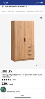 Kledingkast Jenslev Jysk, Ophalen, 50 tot 100 cm, Zo goed als nieuw, 150 tot 200 cm
