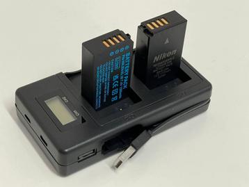Charger XM-EL20 + 2 batteries EN-EL20A for Nikon  beschikbaar voor biedingen