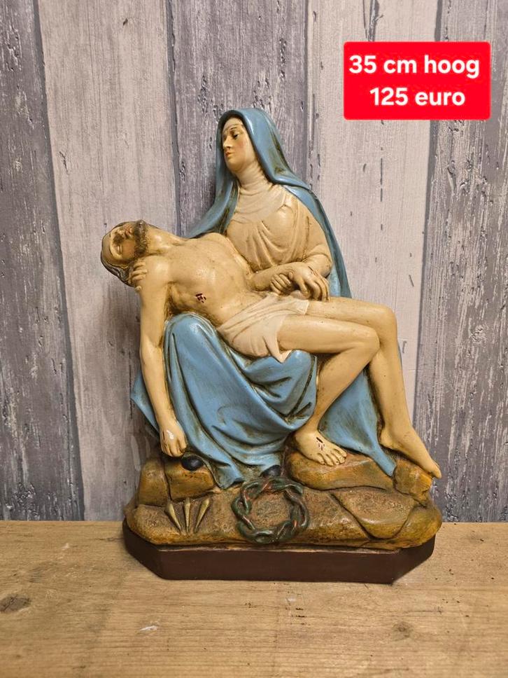 03 Religie Beeld 35 cm hoog
Het beeld komt uit Frankrijk, Antiek en Kunst, Antiek | Religie, Ophalen