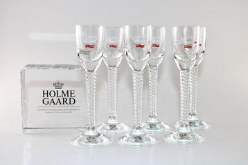 Vintage HOLMEGAARD - TWIST - AALBERG  borrelglazen,set van 8 beschikbaar voor biedingen