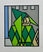 Zeefdruk Ed van Doorn - The old wise Jester, Verzenden