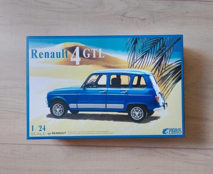 Ebbro Renault 4 GTL nieuw 1/24, Hobby en Vrije tijd, Modelbouw | Auto's en Voertuigen, Nieuw, Auto, Groter dan 1:32, Overige merken