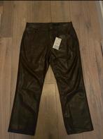 Sky leren broek Zara 46, Kleding | Dames, Bruin, Zara, Maat 46/48 (XL) of groter, Nieuw