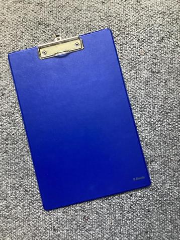 Klembord - A4 - blauw - z.g.a.n. + gratis schrijfmap