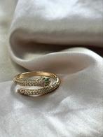 Ring slang goud kleur, Verzenden, Nieuw, Goud, Dame