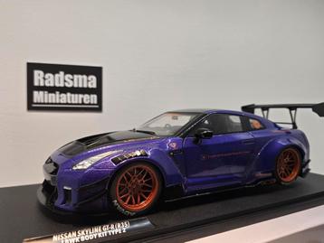 Nissan Skyline GT-R R35 LWBK - Purple - 1:18 Solido beschikbaar voor biedingen