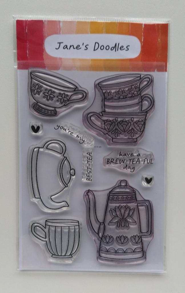 Stempels Jane's Doodles, Hobby en Vrije tijd, Kaarten | Zelf maken, Gebruikt, Overige typen, Overige thema's, Ophalen of Verzenden