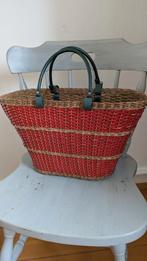 Retro Vintage rotan Rieten Franse tas mandje, Ophalen of Verzenden, Huis en Inrichting