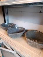 Rivier stenen wastafels zwart/antraciet nieuw!, Ophalen, Nieuw, 50 tot 100 cm, Minder dan 100 cm